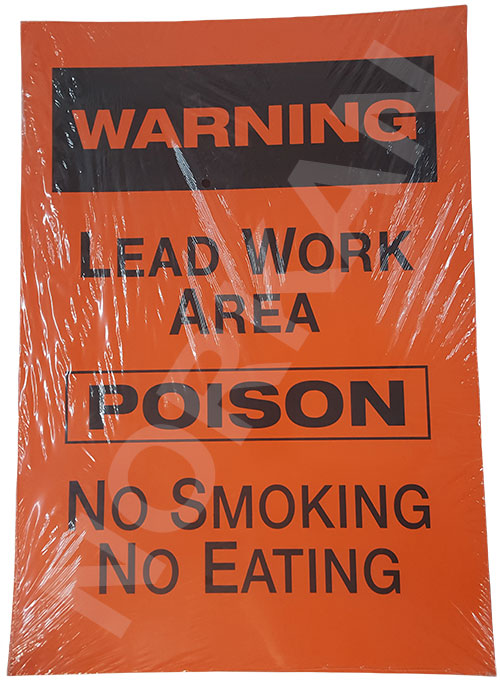 Warning Lead Work Area Sign