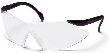 Legacy Clear Lens Black Frame Safety Glasses SB2310S