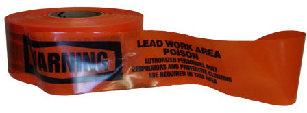 Warning Lead Work Area Barricade Tape